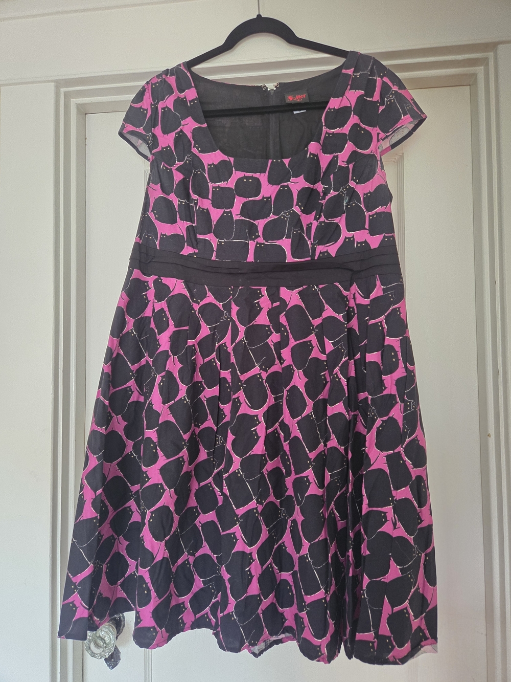 Modcloth Folter Black Cats A-line Spooky Dress